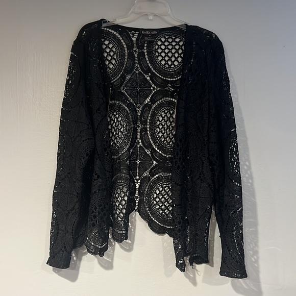 KoKo Ailis Circle Lace Zip Up Jacket - Picture 4 of 6